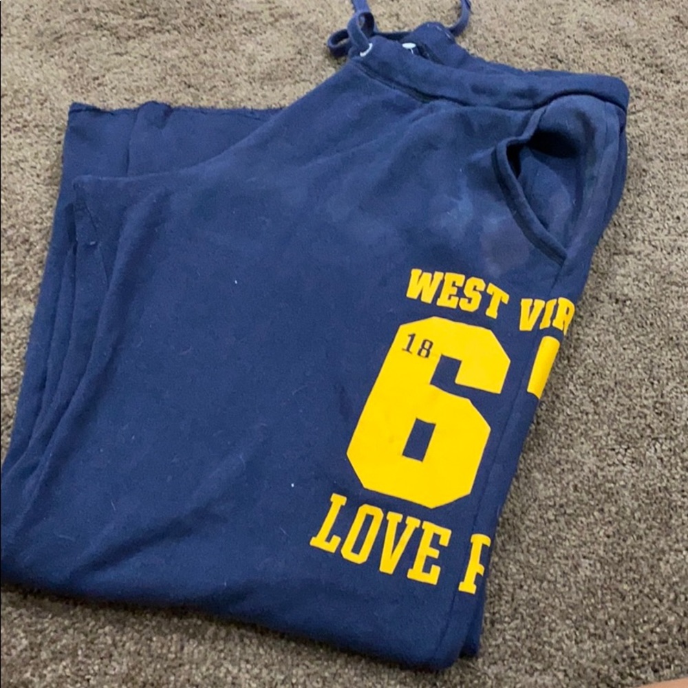 Pink West Virginia sweat pants